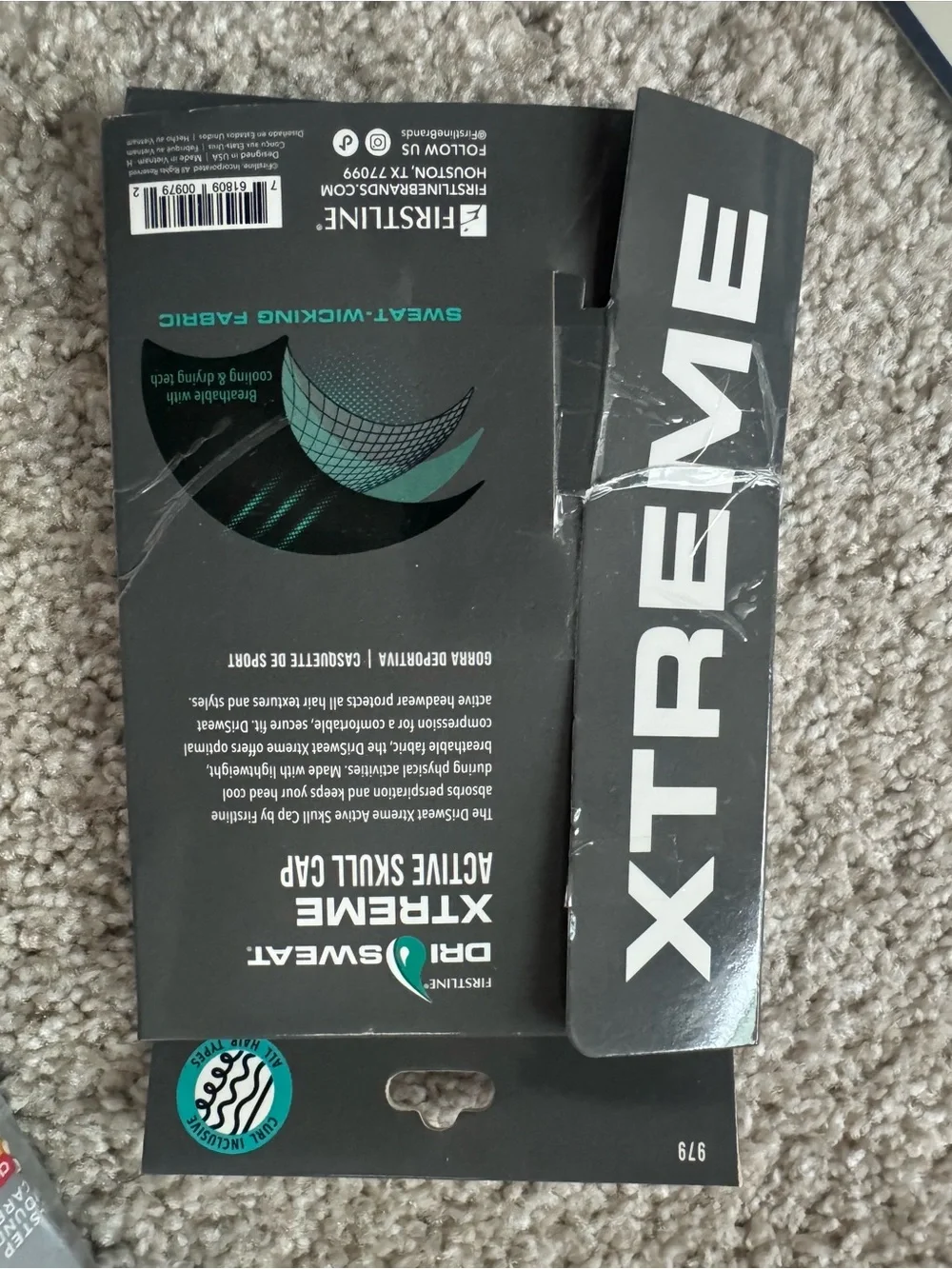 Xtreme Active Fabric Headband - Black